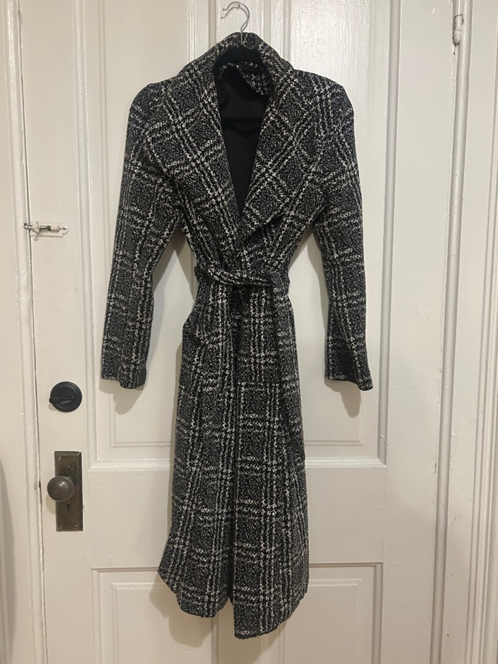 Stella Luce Black and White Textured Knit Jacket